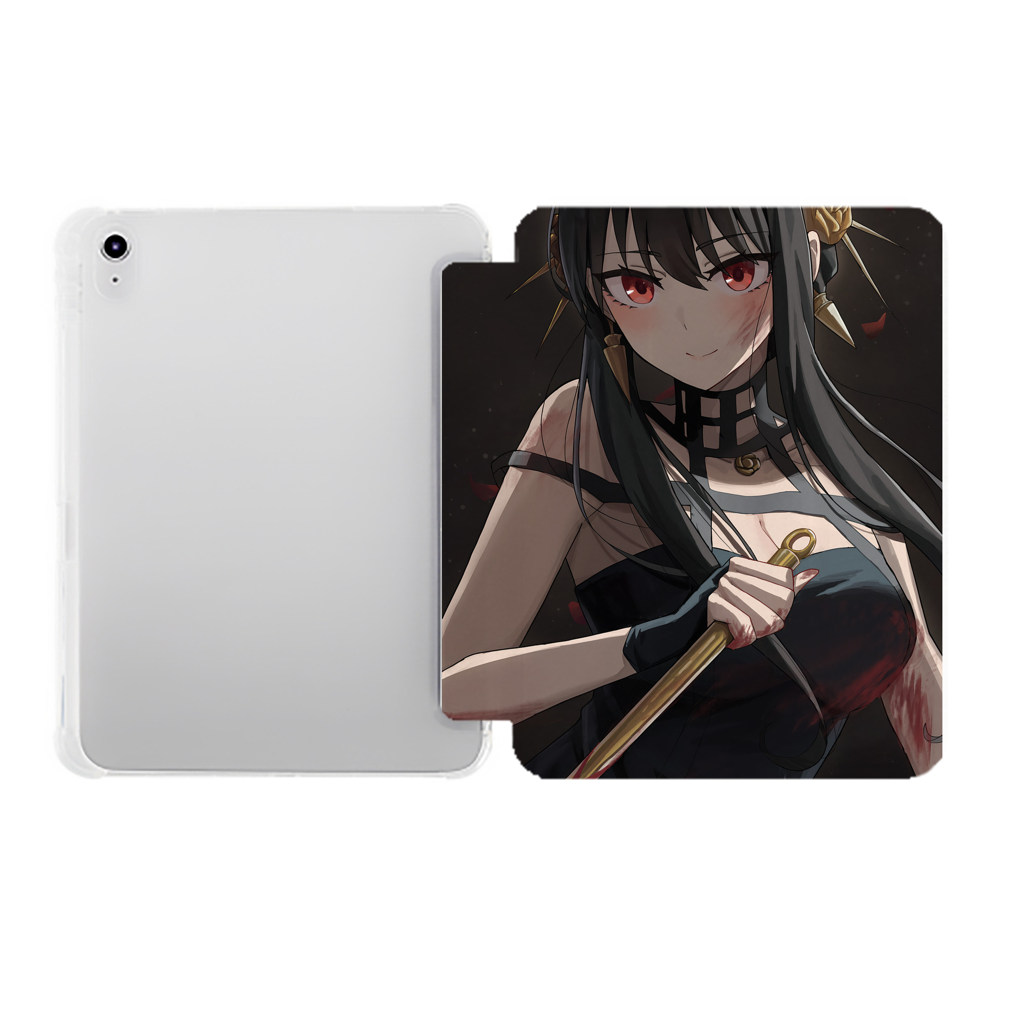 （画像用） SPY×FAMILY间谍家家酒 IPad ケース ペン収納付き 三つ折りスタンド PUレザー×シリコン 対応機種9.5/10.5/10.9インチ